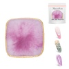 image:imageMelodySusie 2PCS Square Shape Resin Nail Art Palette Set with Stainless Steel Mixing Stick Professional Color Mixing Board for Gel Polish Acrylics Pigment Blending Salon and DIY Makeup ToolPurple