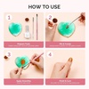 image:imageMelodySusie 2PCS Square Shape Resin Nail Art Palette Set with Stainless Steel Mixing Stick Professional Color Mixing Board for Gel Polish Acrylics Pigment Blending Salon and DIY Makeup ToolGreen