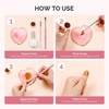image:imageMelodySusie 2PCS Square Shape Resin Nail Art Palette Set with Stainless Steel Mixing Stick Professional Color Mixing Board for Gel Polish Acrylics Pigment Blending Salon and DIY Makeup ToolPink