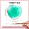 image:imageMelodySusie 2PCS Square Shape Resin Nail Art Palette Set with Stainless Steel Mixing Stick Professional Color Mixing Board for Gel Polish Acrylics Pigment Blending Salon and DIY Makeup ToolGreen