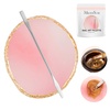 image:imageMelodySusie 2PCS Square Shape Resin Nail Art Palette Set with Stainless Steel Mixing Stick Professional Color Mixing Board for Gel Polish Acrylics Pigment Blending Salon and DIY Makeup ToolPink