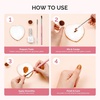 image:imageMelodySusie 2PCS Square Shape Resin Nail Art Palette Set with Stainless Steel Mixing Stick Professional Color Mixing Board for Gel Polish Acrylics Pigment Blending Salon and DIY Makeup ToolWhite