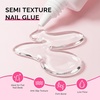 image:imageMelodySusie 2PCS Super Strong Nail Glue Semi Solid Nail Glue Press On Nails Quick Drying No UV Lamp Needed Long Lasting Nail Glues DIY Home Salon Manicure 15ml15ML