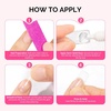 image:imageMelodySusie 2PCS Super Strong Nail Glue Semi Solid Nail Glue Press On Nails Quick Drying No UV Lamp Needed Long Lasting Nail Glues DIY Home Salon Manicure 15ml15ML
