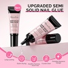 image:imageMelodySusie 2PCS Super Strong Nail Glue Semi Solid Nail Glue Press On Nails Quick Drying No UV Lamp Needed Long Lasting Nail Glues DIY Home Salon Manicure 15ml5ML6PCS