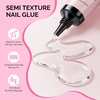 image:imageMelodySusie 2PCS Super Strong Nail Glue Semi Solid Nail Glue Press On Nails Quick Drying No UV Lamp Needed Long Lasting Nail Glues DIY Home Salon Manicure 15ml5ML6PCS
