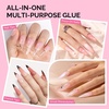 image:imageMelodySusie 2PCS Super Strong Nail Glue Semi Solid Nail Glue Press On Nails Quick Drying No UV Lamp Needed Long Lasting Nail Glues DIY Home Salon Manicure 15ml5ML6PCS