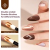 image:imageMelodySusie 2Pcs Chrome Nail Powder for Gel NailsMetallic Mirror Effect Pigment Stylish and Technological Fine Glitter for Home DIY Salon UseChampagne