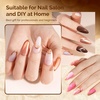 image:imageMelodySusie 2Pcs Chrome Nail Powder for Gel NailsMetallic Mirror Effect Pigment Stylish and Technological Fine Glitter for Home DIY Salon UseChampagne
