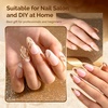 image:imageMelodySusie 2Pcs Chrome Nail Powder for Gel NailsMetallic Mirror Effect Pigment Stylish and Technological Fine Glitter for Home DIY Salon UseChampagne Gold