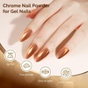 image:imageMelodySusie 2Pcs Chrome Nail Powder for Gel NailsMetallic Mirror Effect Pigment Stylish and Technological Fine Glitter for Home DIY Salon UseChampagne