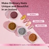 image:imageMelodySusie 2Pcs Chrome Nail Powder for Gel NailsMetallic Mirror Effect Pigment Stylish and Technological Fine Glitter for Home DIY Salon UseGold Silver Pink Champagne