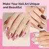 image:imageMelodySusie 2Pcs Chrome Nail Powder for Gel NailsMetallic Mirror Effect Pigment Stylish and Technological Fine Glitter for Home DIY Salon UseGold Silver Pink Champagne