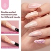 image:imageMelodySusie 2Pcs Chrome Nail Powder for Gel NailsMetallic Mirror Effect Pigment Stylish and Technological Fine Glitter for Home DIY Salon UseGold White Purple Blue
