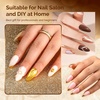 image:imageMelodySusie 2Pcs Chrome Nail Powder for Gel NailsMetallic Mirror Effect Pigment Stylish and Technological Fine Glitter for Home DIY Salon UseGold and Champagne