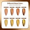 image:imageMelodySusie 2Pcs Chrome Nail Powder for Gel NailsMetallic Mirror Effect Pigment Stylish and Technological Fine Glitter for Home DIY Salon UseGold and Champagne