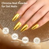 image:imageMelodySusie 2Pcs Chrome Nail Powder for Gel NailsMetallic Mirror Effect Pigment Stylish and Technological Fine Glitter for Home DIY Salon UseGold and Champagne Gold