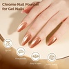 image:imageMelodySusie 2Pcs Chrome Nail Powder for Gel NailsMetallic Mirror Effect Pigment Stylish and Technological Fine Glitter for Home DIY Salon UseGold and Champagne