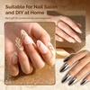 image:imageMelodySusie 2Pcs Chrome Nail Powder for Gel NailsMetallic Mirror Effect Pigment Stylish and Technological Fine Glitter for Home DIY Salon UseSilver and Champagne Gold