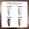 image:imageMelodySusie 2Pcs Chrome Nail Powder for Gel NailsMetallic Mirror Effect Pigment Stylish and Technological Fine Glitter for Home DIY Salon UseSliver