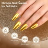 image:imageMelodySusie 2Pcs Chrome Nail Powder for Gel NailsMetallic Mirror Effect Pigment Stylish and Technological Fine Glitter for Home DIY Salon UseSliver and Gold