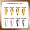 image:imageMelodySusie 2Pcs Chrome Nail Powder for Gel NailsMetallic Mirror Effect Pigment Stylish and Technological Fine Glitter for Home DIY Salon UseSliver and Gold