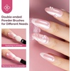 image:imageMelodySusie 2Pcs Chrome Nail Powder for Gel NailsMetallic Mirror Effect Pigment Stylish and Technological Fine Glitter for Home DIY Salon UseWhite