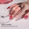 image:imageMelodySusie 30PCS Semi Cured Gel Nail Strips Classic White French Works with Nail Lamp Salon Quality Long Lasting Easy to Apply and Remove Includes 2 Prep Pads Nail File and Wooden StickPink Strawberry