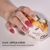 image:imageMelodySusie 30PCS Semi Cured Gel Nail Strips Classic White French Works with Nail Lamp Salon Quality Long Lasting Easy to Apply and Remove Includes 2 Prep Pads Nail File and Wooden StickPink Strawberry