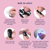 image:imageMelodySusie 30PCS Semi Cured Gel Nail Strips Classic White French Works with Nail Lamp Salon Quality Long Lasting Easy to Apply and Remove Includes 2 Prep Pads Nail File and Wooden StickWhite Flower