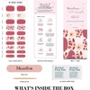 image:imageMelodySusie 30PCS Semi Cured Gel Nail Strips Classic White French Works with Nail Lamp Salon Quality Long Lasting Easy to Apply and Remove Includes 2 Prep Pads Nail File and Wooden StickPink Strawberry