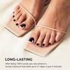 image:imageMelodySusie 32Pcs Semi Cured Gel Toe Nail Strips Black Pedicure Stickers for Toes Works with Any UVLED Lamps SalonQuality Long Lasting Easy to Apply amp RemoveBlack