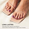 image:imageMelodySusie 32Pcs Semi Cured Gel Toe Nail Strips Black Pedicure Stickers for Toes Works with Any UVLED Lamps SalonQuality Long Lasting Easy to Apply amp RemoveWine Red