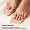 image:imageMelodySusie 32Pcs Semi Cured Gel Toe Nail Strips Black Pedicure Stickers for Toes Works with Any UVLED Lamps SalonQuality Long Lasting Easy to Apply amp RemoveNude Pink