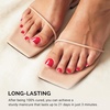 image:imageMelodySusie 32Pcs Semi Cured Gel Toe Nail Strips Black Pedicure Stickers for Toes Works with Any UVLED Lamps SalonQuality Long Lasting Easy to Apply amp RemoveRed