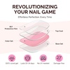 image:imageMelodySusie 32Pcs Semi Cured Gel Toe Nail StripsSheer Shimmer Pink No LED Lamp NeededPedicure Stickers for Toes SummerSalon QualityLong LastingEasy ApplyampRemoveIncludes Nail FileampWooden StickWhite French Tips