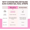 image:imageMelodySusie 32Pcs Semi Cured Gel Toe Nail StripsSheer Shimmer Pink No LED Lamp NeededPedicure Stickers for Toes SummerSalon QualityLong LastingEasy ApplyampRemoveIncludes Nail FileampWooden StickSheer Shimmer Pink