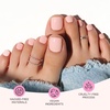 image:imageMelodySusie 32Pcs Semi Cured Gel Toe Nail StripsSheer Shimmer Pink No LED Lamp NeededPedicure Stickers for Toes SummerSalon QualityLong LastingEasy ApplyampRemoveIncludes Nail FileampWooden StickNude Pink