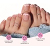 image:imageMelodySusie 32Pcs Semi Cured Gel Toe Nail StripsSheer Shimmer Pink No LED Lamp NeededPedicure Stickers for Toes SummerSalon QualityLong LastingEasy ApplyampRemoveIncludes Nail FileampWooden StickPink French Tips