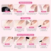 image:imageMelodySusie 3D Gel Nail Art Clear Sculpting Gel No Wipe Nail Art Gel for Molding Painting Chrome Powder amp Rhinestone Glue UVLED Cured 3D Nail Design 15g3d60g set