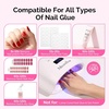 image:imageMelodySusie 3D Gel Nail Art Clear Sculpting Gel No Wipe Nail Art Gel for Molding Painting Chrome Powder amp Rhinestone Glue UVLED Cured 3D Nail Design 15g30ml15ml