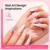image:imageMelodySusie 3D Gel Nail Art Clear Sculpting Gel No Wipe Nail Art Gel for Molding Painting Chrome Powder amp Rhinestone Glue UVLED Cured 3D Nail Design 15g3d15g2