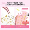 image:imageMelodySusie 3D Nail Charms and Gems 2 Acrylic Boxes Golden Silver Include Alloy Star Sun and Cross Nail Art Studs With Tweezer Tools for Y2K Manicure Nails Design Supplies DIY Crafts DecorationGold  Silver