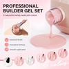 image:imageMelodySusie 3PCS 15ML Nude and Pink Base Colors Builder Gel Set for Nails Thickening Soak Off UV Extension Gel Rhinestone Glue in a Bottle for Nail Art Design Gift for Women DIY Manicure at HomeElegant Nude Builder Gel Set