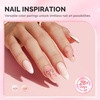 image:imageMelodySusie 3PCS 15ML Nude and Pink Base Colors Builder Gel Set for Nails Thickening Soak Off UV Extension Gel Rhinestone Glue in a Bottle for Nail Art Design Gift for Women DIY Manicure at HomeElegant Nude Builder Gel Set