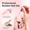 image:imageMelodySusie 3PCS 15ML Nude and Pink Base Colors Builder Gel Set for Nails Thickening Soak Off UV Extension Gel Rhinestone Glue in a Bottle for Nail Art Design Gift for Women DIY Manicure at HomeMilky Pink004