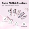 image:imageMelodySusie 3PCS 15ML Nude and Pink Base Colors Builder Gel Set for Nails Thickening Soak Off UV Extension Gel Rhinestone Glue in a Bottle for Nail Art Design Gift for Women DIY Manicure at HomeMilky White086