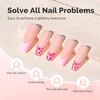 image:imageMelodySusie 3PCS 15ML Nude and Pink Base Colors Builder Gel Set for Nails Thickening Soak Off UV Extension Gel Rhinestone Glue in a Bottle for Nail Art Design Gift for Women DIY Manicure at HomeNude Pink Glitter459