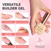 image:imageMelodySusie 3PCS 15ML Nude and Pink Base Colors Builder Gel Set for Nails Thickening Soak Off UV Extension Gel Rhinestone Glue in a Bottle for Nail Art Design Gift for Women DIY Manicure at HomeVersatile Pink Nude Builder Gel Set