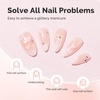 image:imageMelodySusie 3PCS 15ML Nude and Pink Base Colors Builder Gel Set for Nails Thickening Soak Off UV Extension Gel Rhinestone Glue in a Bottle for Nail Art Design Gift for Women DIY Manicure at Home18